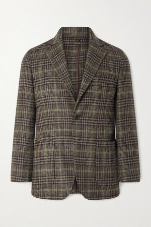Prince of Wales Checked Wool Blazer Prince of Wales Checked Wool Blazer