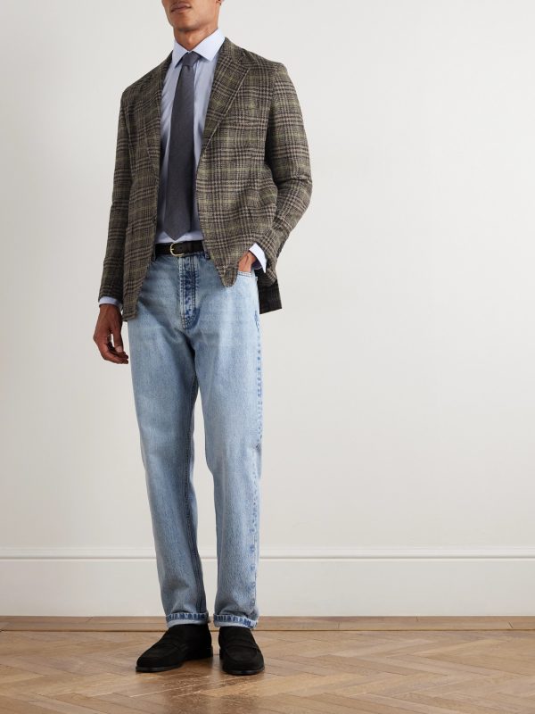 Prince of Wales Checked Wool Blazer - OU