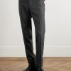 Luca Slim-Fit Tapered Wool-Flannel Trousers - FR Luca Slim-Fit Tapered Wool-Flannel Trousers - FR