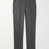 Luca Slim-Fit Tapered Wool-Flannel Trousers Luca Slim-Fit Tapered Wool-Flannel Trousers