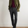Luca Slim-Fit Tapered Wool-Flannel Trousers - OU Luca Slim-Fit Tapered Wool-Flannel Trousers - OU