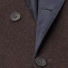 Suede-Trimmed Brushed Cashmere Coat - CU Suede-Trimmed Brushed Cashmere Coat - CU