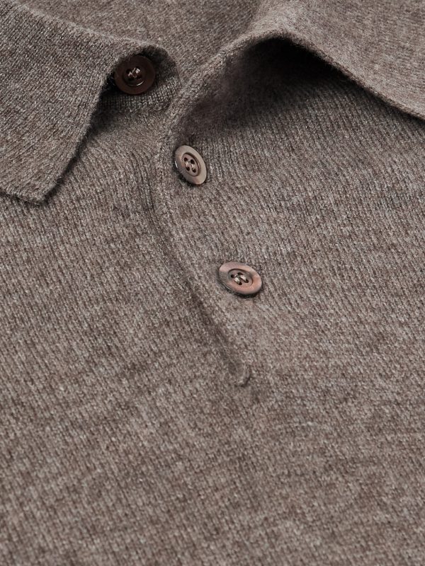Cashmere Polo Sweater - CU Cashmere Polo Sweater - CU