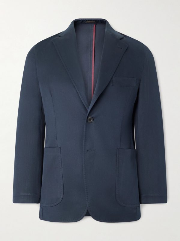 Silk-Twill Blazer