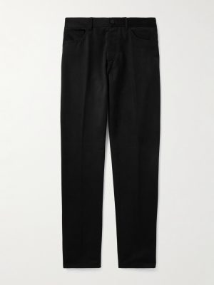 Straight-Leg Cotton-Moleskin Trousers Straight-Leg Cotton-Moleskin Trousers