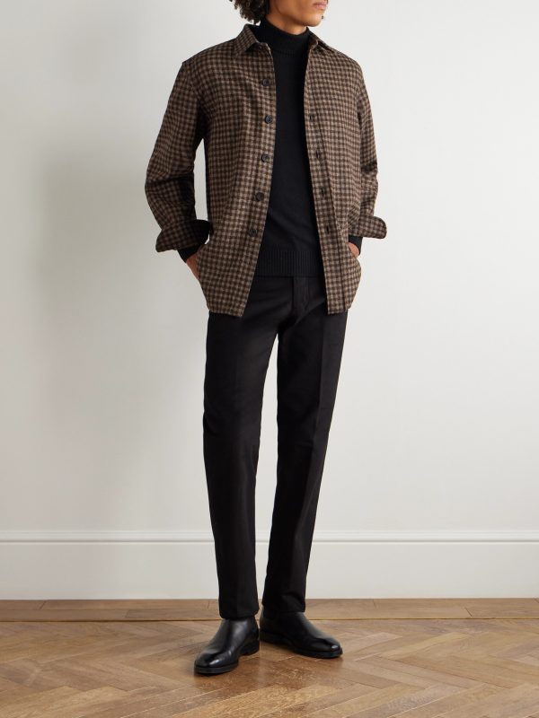 Straight-Leg Cotton-Moleskin Trousers - OU