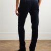 Straight-Leg Cotton-Corduroy Trousers - BK Straight-Leg Cotton-Corduroy Trousers - BK