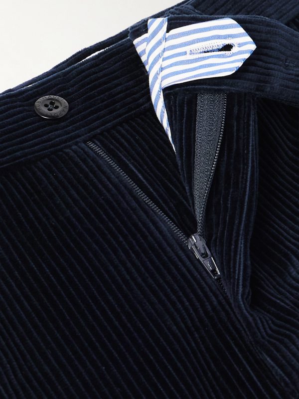 Straight-Leg Cotton-Corduroy Trousers - E1 Straight-Leg Cotton-Corduroy Trousers - E1