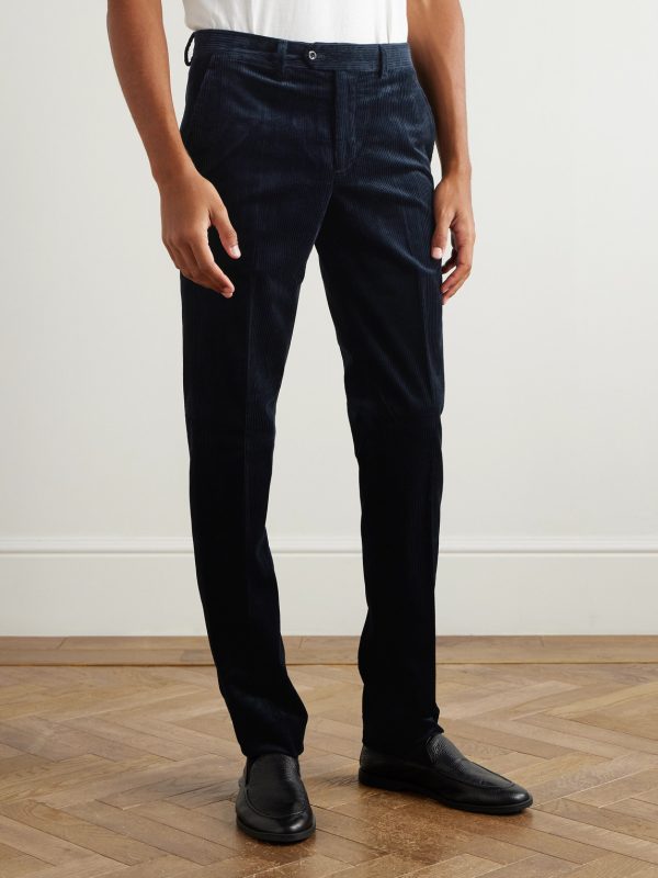Straight-Leg Cotton-Corduroy Trousers - FR Straight-Leg Cotton-Corduroy Trousers - FR