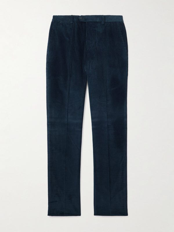 Straight-Leg Cotton-Corduroy Trousers Straight-Leg Cotton-Corduroy Trousers