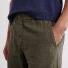 Straight-Leg Linen Shorts - CU