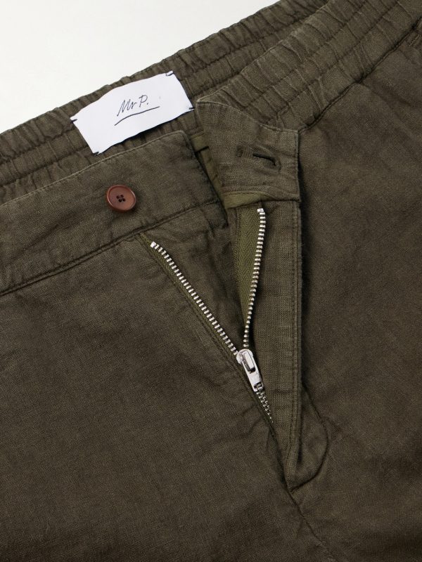 Straight-Leg Linen Shorts - E1