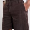 Straight-Leg Linen Shorts - CU Straight-Leg Linen Shorts - CU