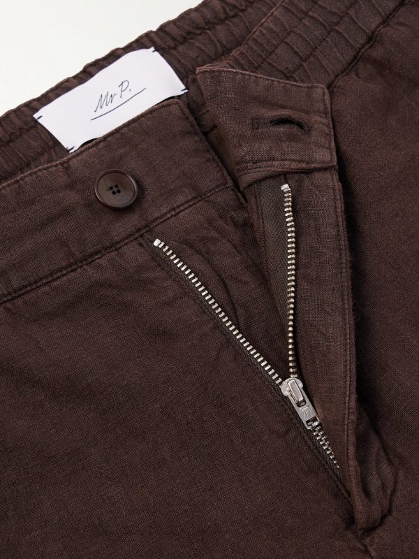 Straight-Leg Linen Shorts - E1 Straight-Leg Linen Shorts - E1