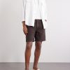 Straight-Leg Linen Shorts - OU Straight-Leg Linen Shorts - OU