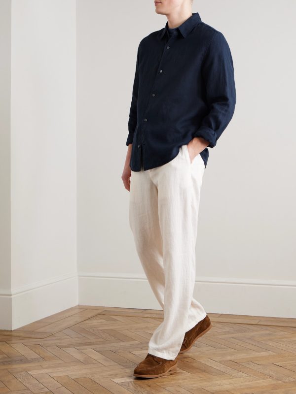 Garment-Dyed Linen Shirt - OU Garment-Dyed Linen Shirt - OU