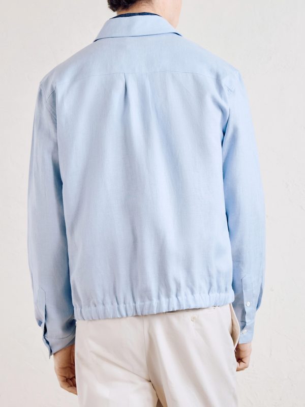 Linen Shirt Jacket - BK