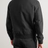 Linen and Cotton-Blend Bomber Jacket - BK Linen and Cotton-Blend Bomber Jacket - BK