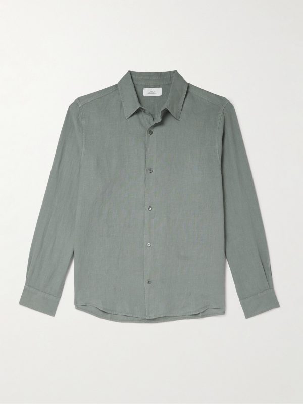 Garment-Dyed Linen Shirt