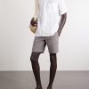Straight-Leg Garment-Dyed Linen Drawstring Bermuda Shorts - OU