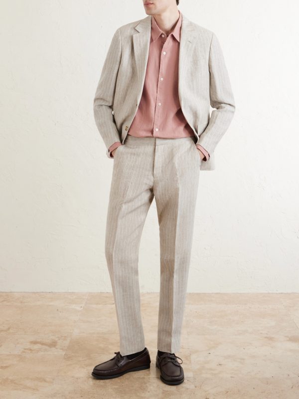 Garment-Dyed Linen Shirt - OU Garment-Dyed Linen Shirt - OU