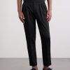 Steve Tapered Pleated Cotton Trousers - FR