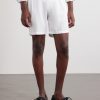 Straight-Leg Pleated Linen Shorts - FR