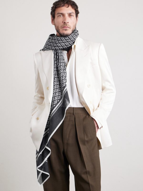 Printed Cotton Scarf - OU