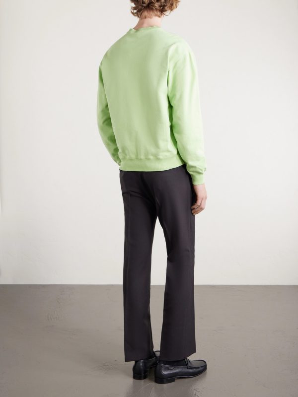 Logo-Embroidered Cotton-Jersey Sweatshirt - BK