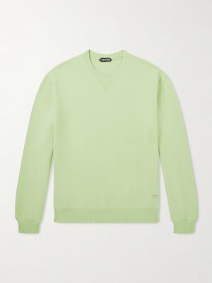Logo-Embroidered Cotton-Jersey Sweatshirt