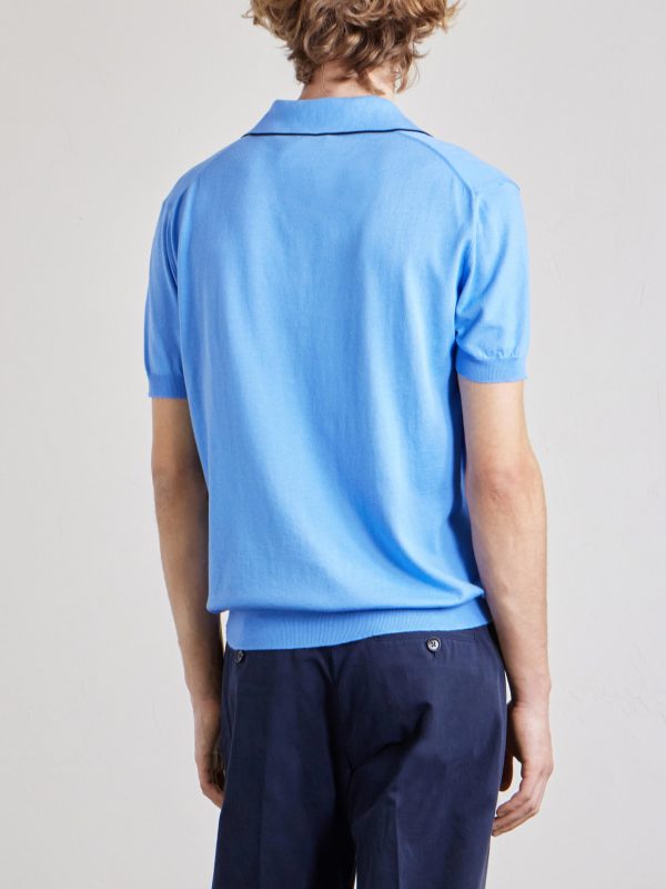 Sea Island Cotton and Silk-Blend Polo Shirt - BK Sea Island Cotton and Silk-Blend Polo Shirt - BK