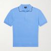 Sea Island Cotton and Silk-Blend Polo Shirt Sea Island Cotton and Silk-Blend Polo Shirt