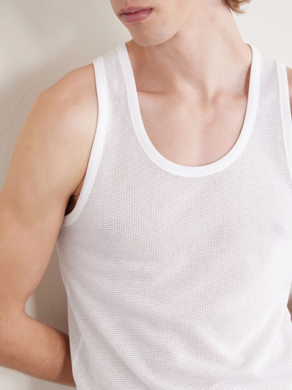 Open-Knit Cotton Tank Top - CU Open-Knit Cotton Tank Top - CU