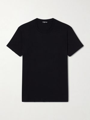 Pointelle-Knit Cotton T-Shirt Pointelle-Knit Cotton T-Shirt