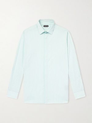 Striped Cotton-Poplin Shirt Striped Cotton-Poplin Shirt