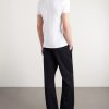 Pointelle-Knit Cotton T-Shirt - BK