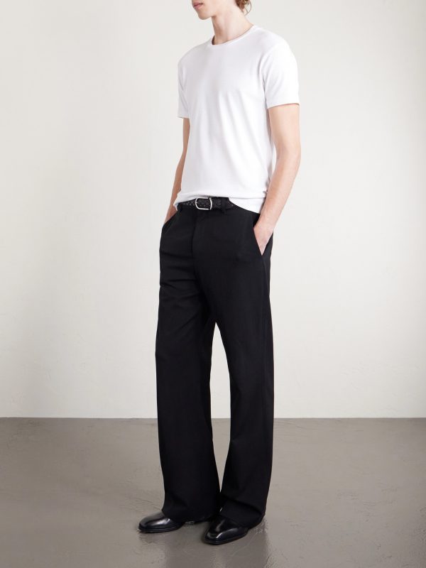 Pointelle-Knit Cotton T-Shirt - OU