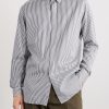 Striped Cotton and Silk-Blend Poplin Shirt - FR