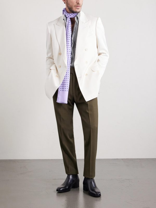 Striped Cotton and Silk-Blend Poplin Shirt - OU