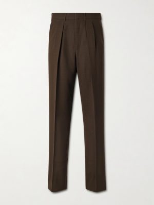 Pleated Wool Wide-Leg Trousers Pleated Wool Wide-Leg Trousers