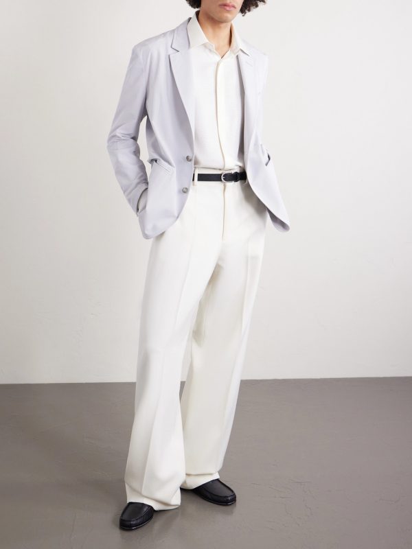 Perforated Silk-Twill Shirt - OU Perforated Silk-Twill Shirt - OU