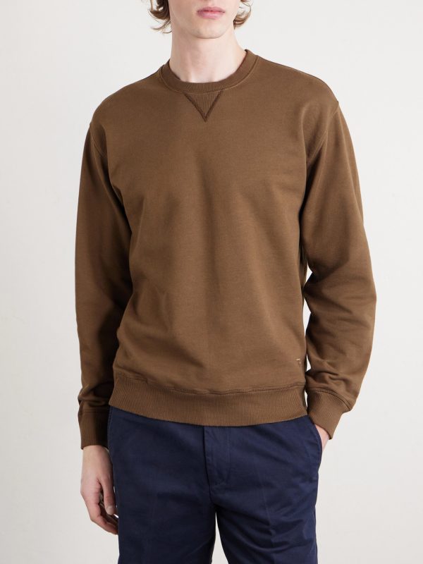 Logo-Embroidered Cotton-Jersey Sweatshirt - FR Logo-Embroidered Cotton-Jersey Sweatshirt - FR