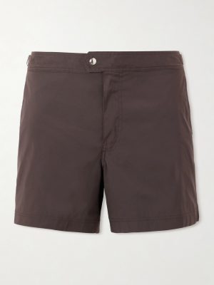 Straight-Leg Mid-Length Swim Shorts Straight-Leg Mid-Length Swim Shorts