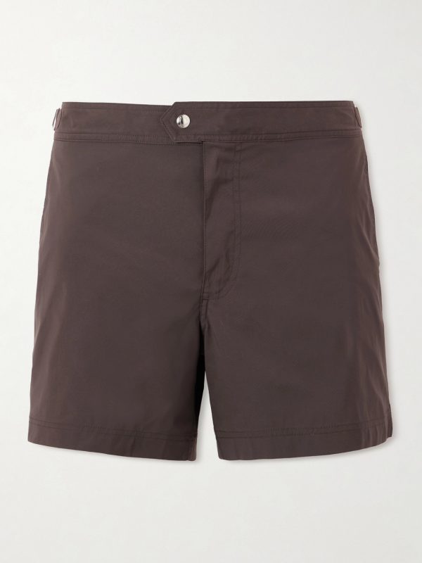 Straight-Leg Mid-Length Swim Shorts