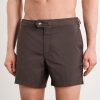 Straight-Leg Mid-Length Swim Shorts - OU