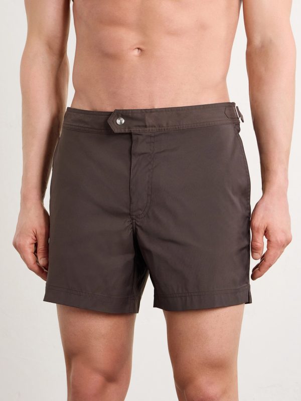 Straight-Leg Mid-Length Swim Shorts - OU