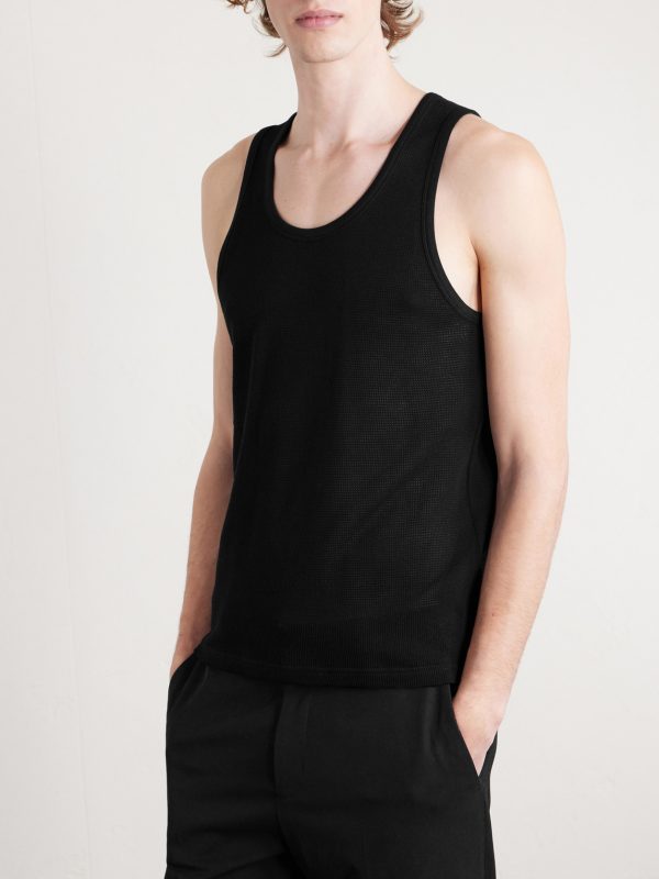 Open-Knit Cotton Tank Top - FR Open-Knit Cotton Tank Top - FR