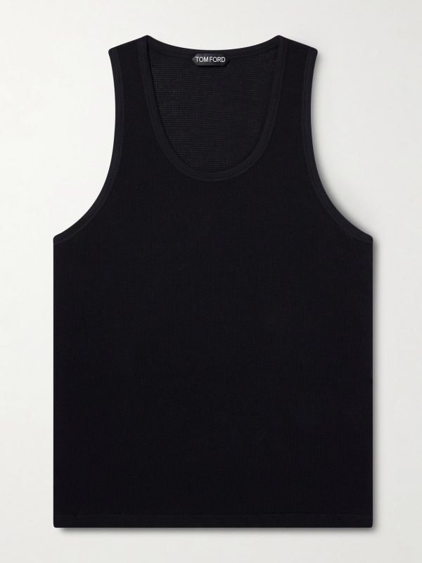 Open-Knit Cotton Tank Top Open-Knit Cotton Tank Top