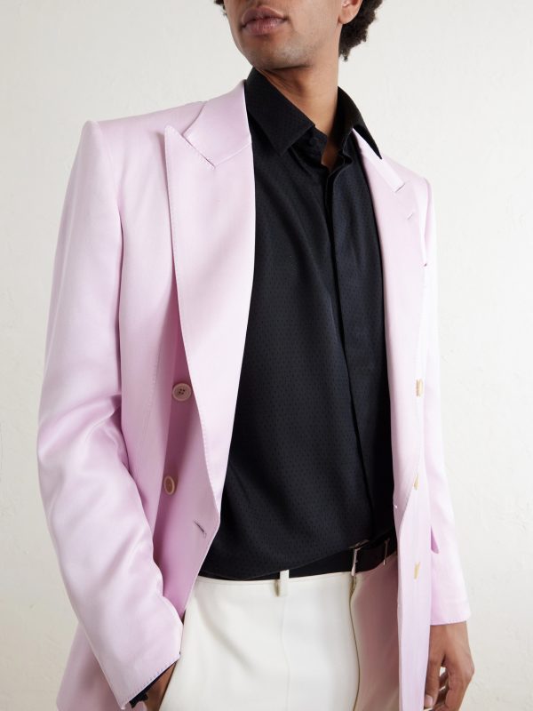 Perforated Silk-Twill Shirt - CU Perforated Silk-Twill Shirt - CU