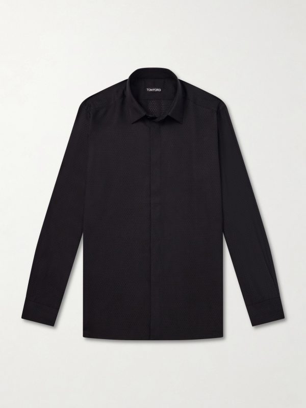 Perforated Silk-Twill Shirt Perforated Silk-Twill Shirt